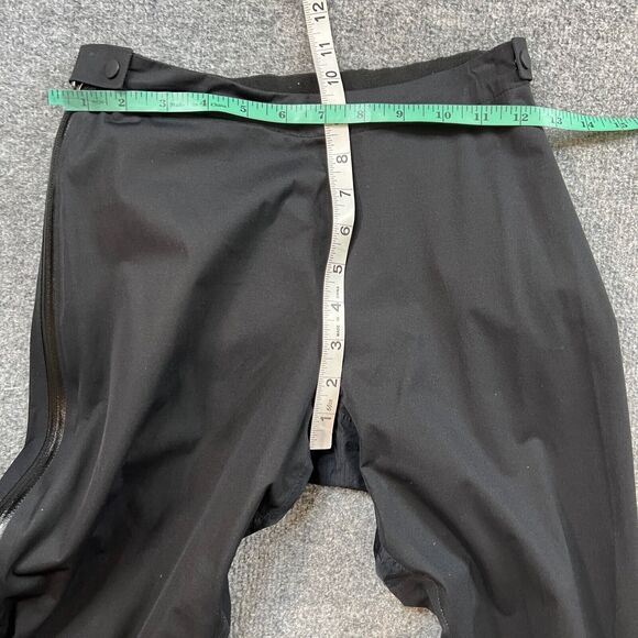 Patagonia Pants Womens S Small Black Spraymaster Water Repellent Full Side Zip - Picture 9 of 12